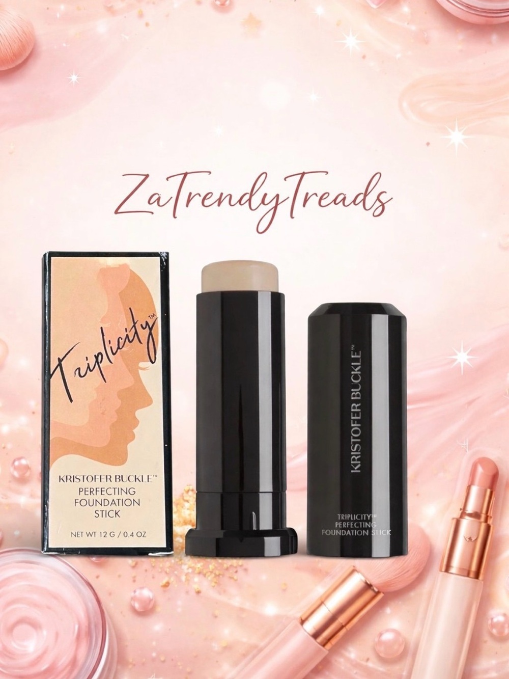 Kristofer Buckle Triplcity Perfecting Foundation Stick - Light Beige